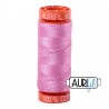 FIL COTON MAKO 50 AURIFIL 2479 Medium Orchid - Petite bobine de 200 mètres