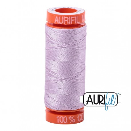 FIL COTON MAKO 50 AURIFIL 2510 Light Lilac - Petite bobine de 200 mètres