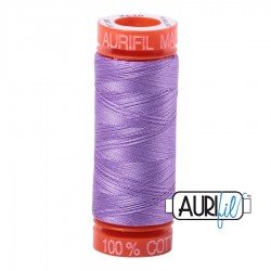 FIL COTON MAKO 50 AURIFIL 2520 Violet - Petite bobine de 200 mètres