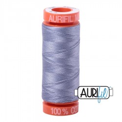 FIL COTON MAKO 50 AURIFIL 2524 Grey Violet - Petite bobine de 200 mètres