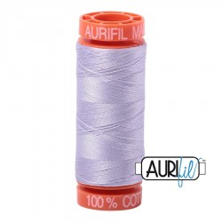 FIL COTON MAKO 50 AURIFIL 2560 Iris - Petite bobine de 200 mètres