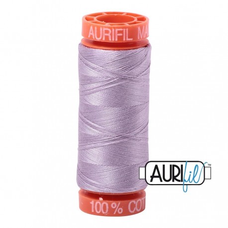 FIL COTON MAKO 50 AURIFIL 2562 Lilac - Petite bobine de 200 mètres