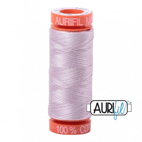 FIL COTON MAKO 50 AURIFIL 2564 Pale Lilac - Petite bobine de 200 mètres