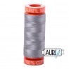 FIL COTON MAKO 50 AURIFIL 2606 Mist - Petite bobine de 200 mètres