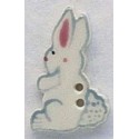 Bouton décoratif 86193 White Tall Rabbit Left