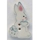 Bouton décoratif 86194 White Tall Rabbit Right