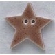 Bouton décoratif 86211 Large Speckled Brown Star