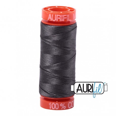 FIL COTON MAKO 50 AURIFIL 2630 Dark Pewter - Petite bobine de 200 mètres