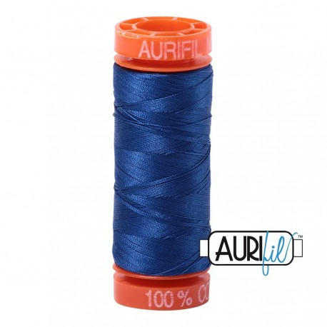 FIL COTON MAKO 50 AURIFIL 2740 Dark Cobalt - Petite bobine de 200 mètres