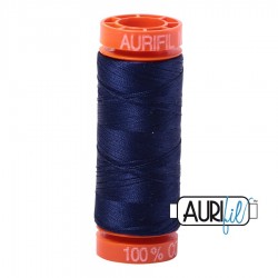 FIL COTON MAKO 50 AURIFIL 2745 Midnight - Petite bobine de 200 mètres