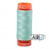 FIL COTON MAKO 50 AURIFIL 2835 Medium Mint - Petite bobine de 200 mètres