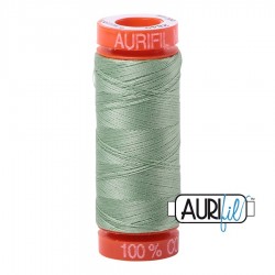 FIL COTON MAKO 50 AURIFIL 2840 Loden Green - Petite bobine de 200 mètres