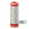 FIL COTON MAKO 50 AURIFIL 2843 Light Grey Green - Petite bobine de 200 mètres