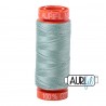 FIL COTON MAKO 50 AURIFIL 2845 Light Juniper - Petite bobine de 200 mètres