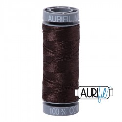 FIL COTON MAKO 28 AURIFIL 1130 Very Dark Bark - Petite bobine de 100 mètres