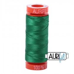 FIL COTON MAKO 50 AURIFIL 2870 Green - Petite bobine de 200 mètres