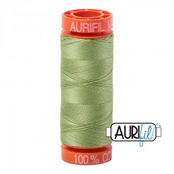 FIL COTON MAKO 50 AURIFIL 2882 Light Fern - Petite bobine de 200 mètres