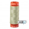 FIL COTON MAKO 50 AURIFIL 2886 Light Avocado - Petite bobine de 200 mètres