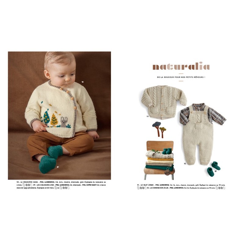 Tricot Layette PHILDAR Hiver 690 Catalogue N°