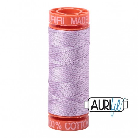 FIL COTON MAKO 50 AURIFIL 3840 French Lilac - Petite bobine de 200 mètres