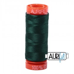 FIL COTON MAKO 50 AURIFIL 4026 Forest Green - Petite bobine de 200 mètres