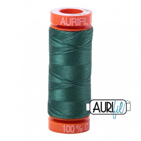 FIL COTON MAKO 50 AURIFIL 4129 Turf Green - Petite bobine de 200 mètres