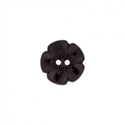 Bouton à coudre FLEUR Noir