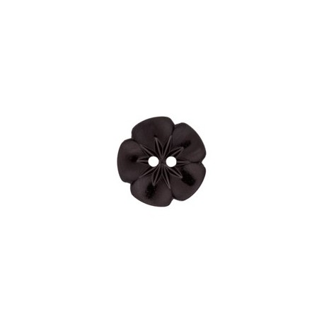 Bouton à coudre FLEUR Noir