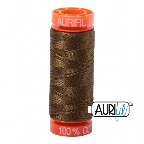 FIL COTON MAKO 50 AURIFIL 4173 Dark Olive - Petite bobine de 200 mètres