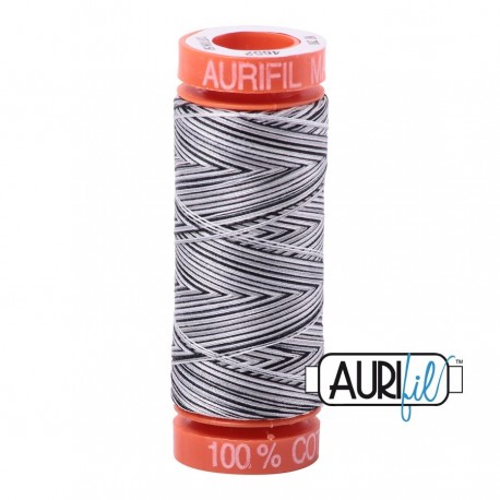 FIL COTON MAKO 50 AURIFIL 4652 Licorice Twist - Petite bobine de 200 mètres