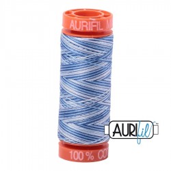 FIL COTON MAKO 50 AURIFIL 4655 Storm at Sea - Petite bobine de 200 mètres