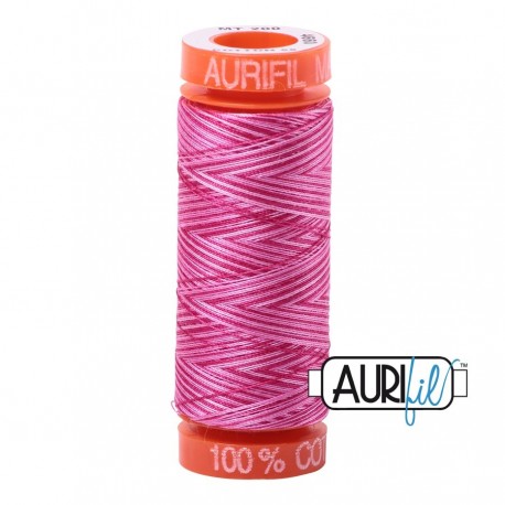 FIL COTON MAKO 50 AURIFIL 4660 Pink Taffy - Petite bobine de 200 mètres