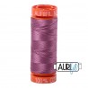 FIL COTON MAKO 50 AURIFIL 5003 Wine - Petite bobine de 200 mètres