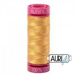 FIL COTON MAKO 12 AURIFIL 2132 Tarnished Gold - Petite bobine de 50 mètres