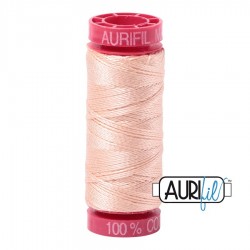 FIL COTON MAKO 12 AURIFIL 2205 Flesh - Petite bobine de 50 mètres