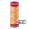 FIL COTON MAKO 12 AURIFIL 2214 Golden Honey - Petite bobine de 50 mètres