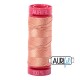 FIL COTON MAKO 12 AURIFIL 2215 Peach - Petite bobine de 50 mètres