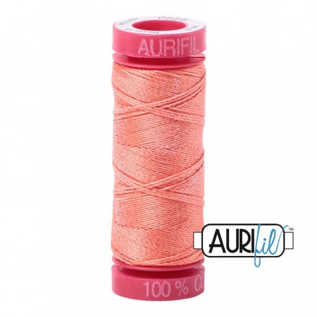 FIL COTON MAKO 12 AURIFIL 2220 Light Salmon - Petite bobine de 50 mètres