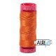 FIL COTON MAKO 12 AURIFIL 2235 Orange - Petite bobine de 50 mètres