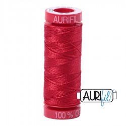 FIL COTON MAKO 12 AURIFIL 2250 Red - Petite bobine de 50 mètres