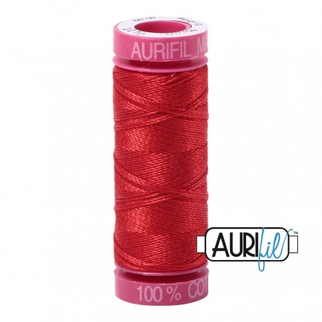 FIL COTON MAKO 12 AURIFIL 2270 Paprika - Petite bobine de 50 mètres