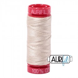 FIL COTON MAKO 12 AURIFIL 2310 Light Beige - Petite bobine de 50 mètres