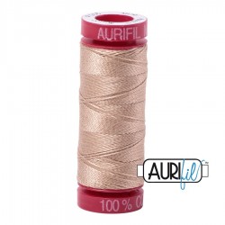 FIL COTON MAKO 12 AURIFIL 2314 Beige - Petite bobine de 50 mètres