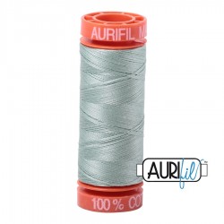 FIL COTON MAKO 50 AURIFIL 5014 Marine Water - Petite bobine de 200 mètres