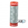 FIL COTON MAKO 50 AURIFIL 5014 Marine Water - Petite bobine de 200 mètres