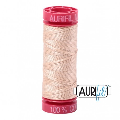 FIL COTON MAKO 12 AURIFIL 2315 Pale Flesh - Petite bobine de 50 mètres