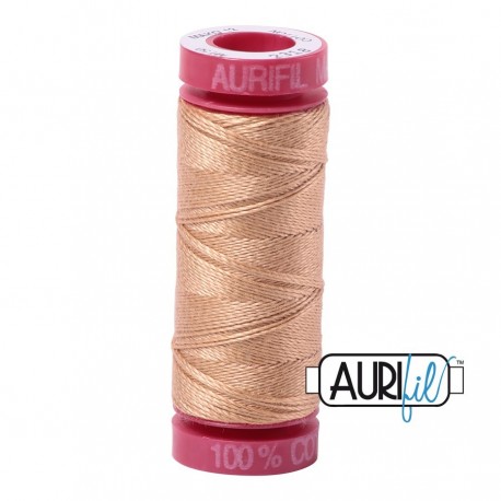 FIL COTON MAKO 12 AURIFIL 2318 Cachemire - Petite bobine de 50 mètres