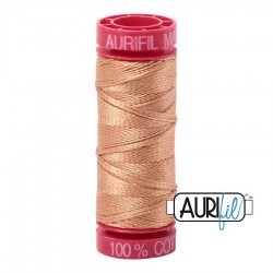 FIL COTON MAKO 12 AURIFIL 2320 Light Toast - Petite bobine de 50 mètres