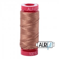 FIL COTON MAKO 12 AURIFIL 2340 Café au lait - Petite bobine de 50 mètres