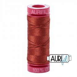 FIL COTON MAKO 12 AURIFIL 2350 Copper - Petite bobine de 50 mètres